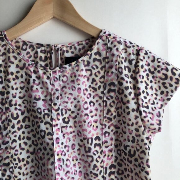 Kardashian Kollection Pink Leopard Print Top - Picture 3 of 4
